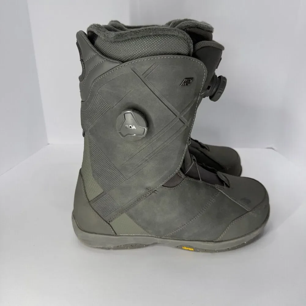 K2 Maysis Snowboard Boots Mens 11 BOA Suede Flex Feel Intuition Foam Gray Logo